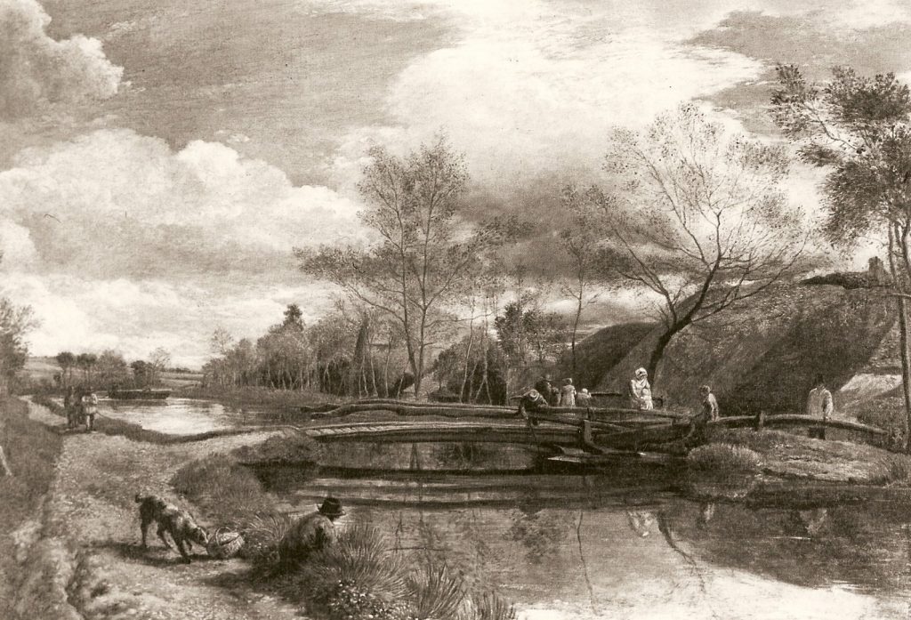 Reputed to be the Canal near Newbury c1815